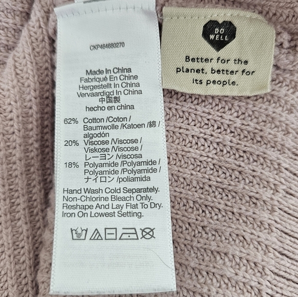 Madewell Patch Pocket Pullover Sweater pink small - Picture 9 of 11